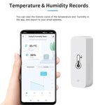 Tuya Smart Temperature & Humidity Sensor Mini – 2023 Upgrade Bluetooth-Compatible Thermometer Hygrometer with APP Remote Control - OneSmartZone
