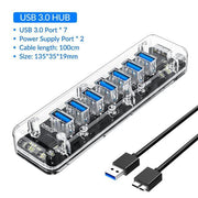 Clear USB Hub 4-Port
