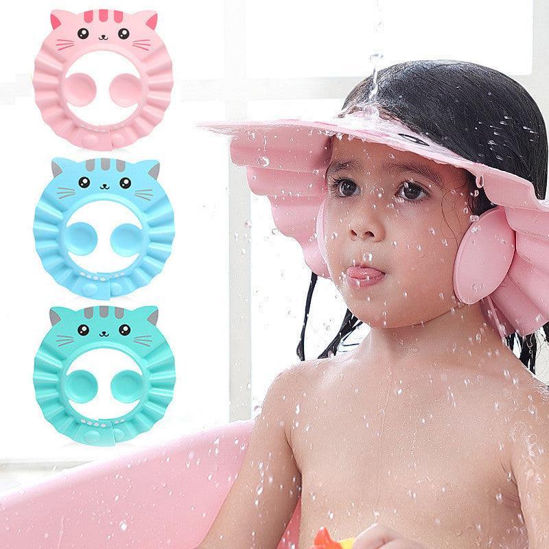 Adjustable Cartoon Baby Shower Cap - OneSmartZone