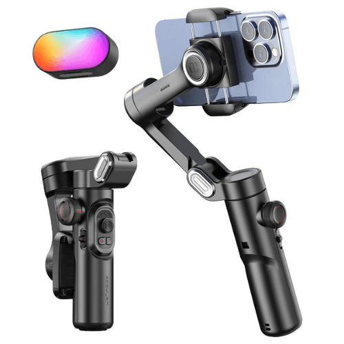 SteadyShot™ XE – 3-Axis Smartphone Gimbal with Fill Light - OneSmartZone