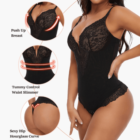 Seamless Corset Bodysuit – Women's One-Piece" - OneSmartZone