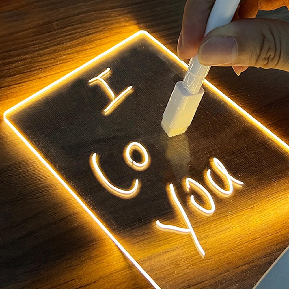 LED Message Board Night Light – Creative USB Writing Lamp Gift - OneSmartZone