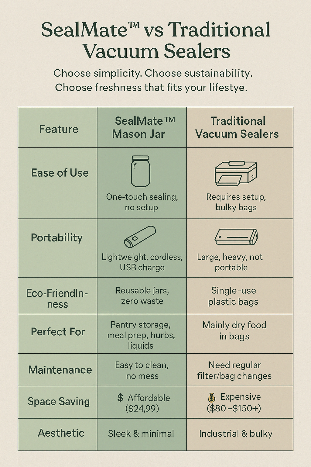 FreshSeal™ Jar Sealer