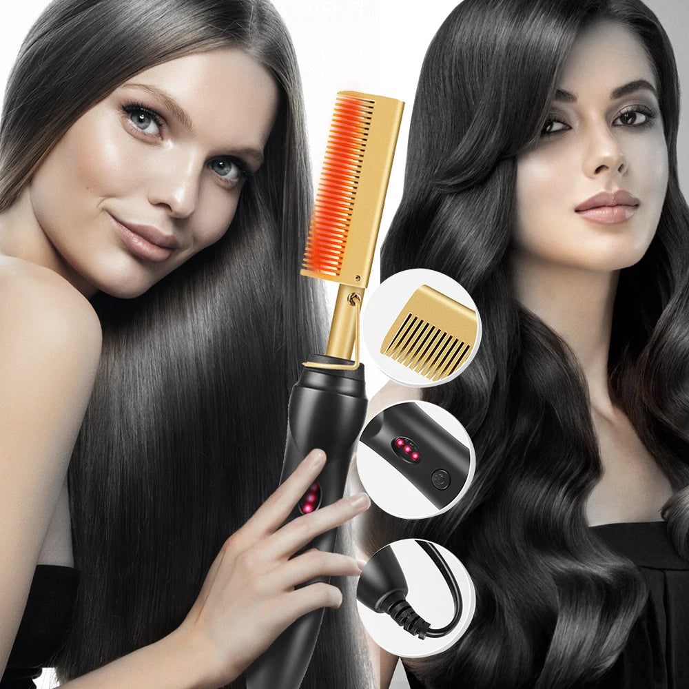 Hot Comb Brush 2-in-1
