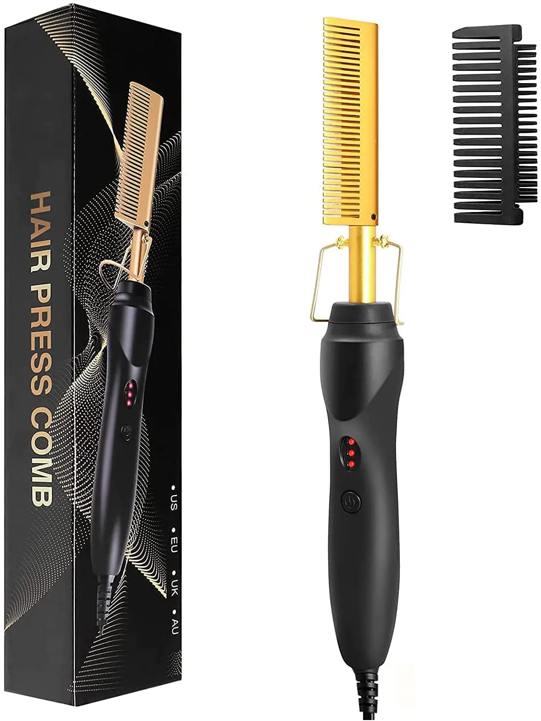 Hot Comb Brush 2-in-1