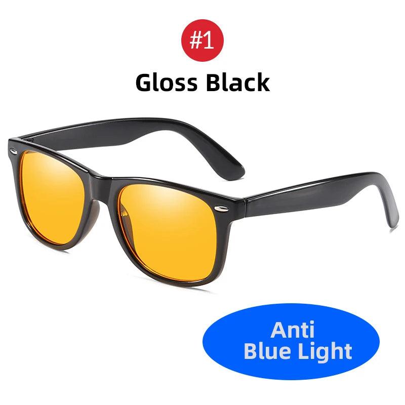 VIVIBEE Classic Square Blue Light Blocking Glasses – Yellow Lens | Gaming & Office Protection - OneSmartZone