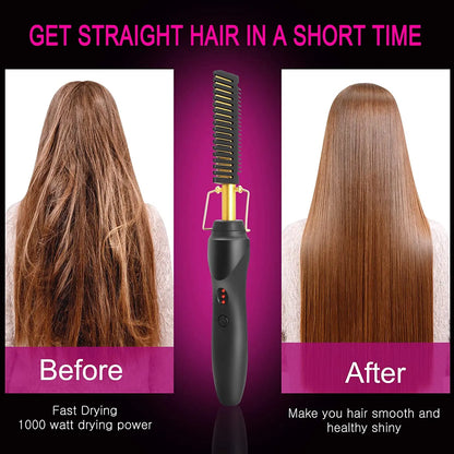 Hot Comb Brush 2-in-1