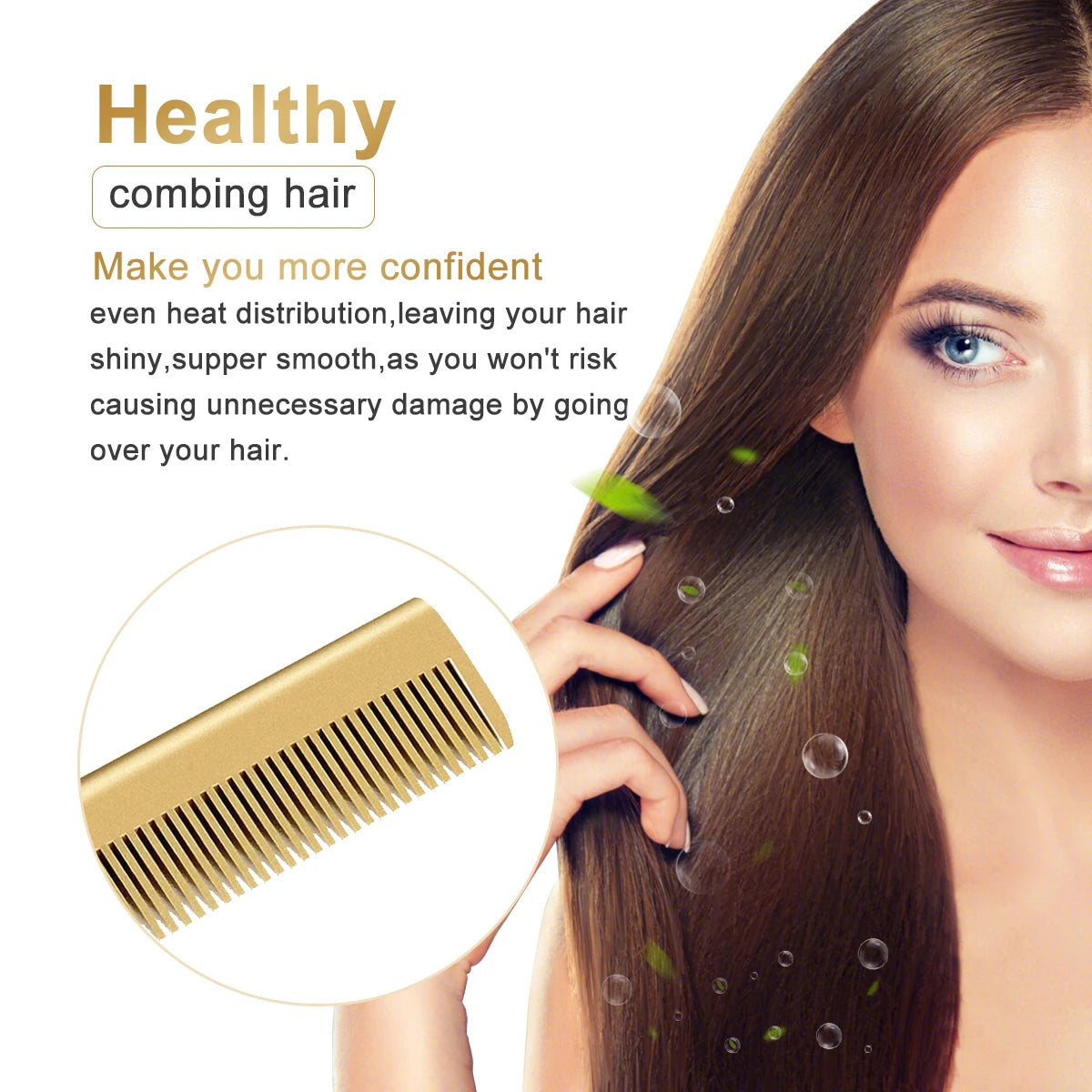 Hot Comb Brush 2-in-1