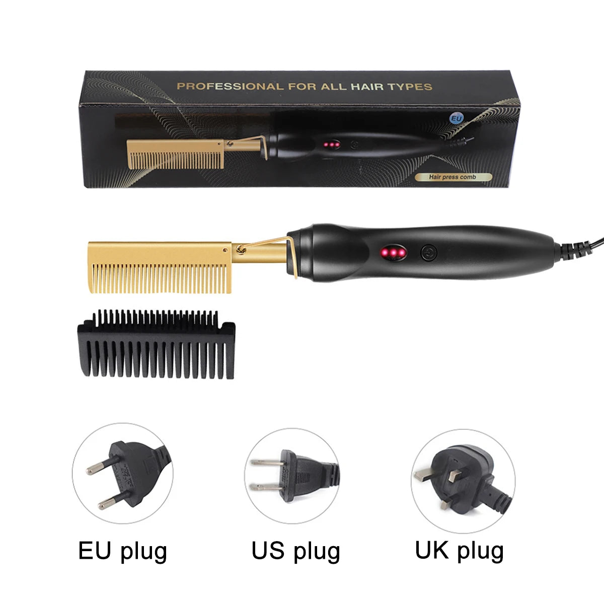 Hot Comb Brush 2-in-1