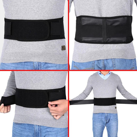 Adjustable Self-Heating Waist Support Belt – Magnetic Therapy & Lumbar Brace - OneSmartZone