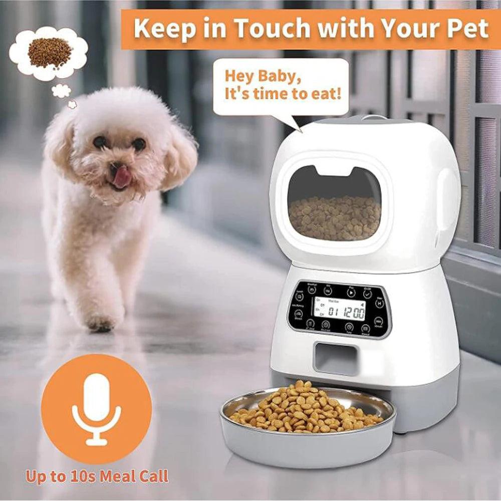 Smart Automatic Pet Feeder & Water Dispenser – 3.5L Food & 2L Water Fountain (WiFi Tuya) - OneSmartZone