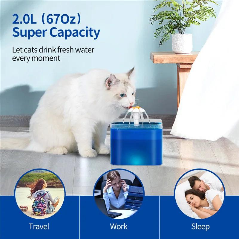 Smart Automatic Pet Feeder & Water Dispenser – 3.5L Food & 2L Water Fountain (WiFi Tuya) - OneSmartZone