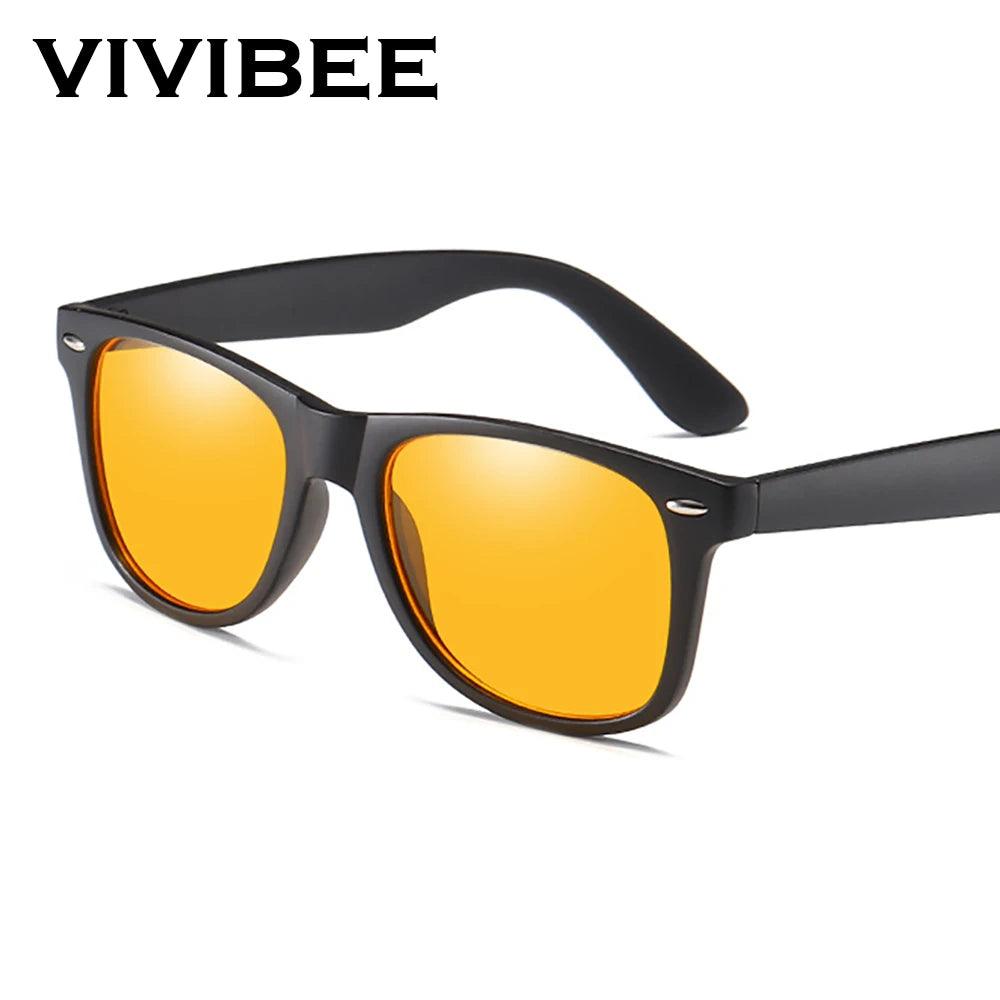 VIVIBEE Classic Square Blue Light Blocking Glasses – Yellow Lens | Gaming & Office Protection - OneSmartZone