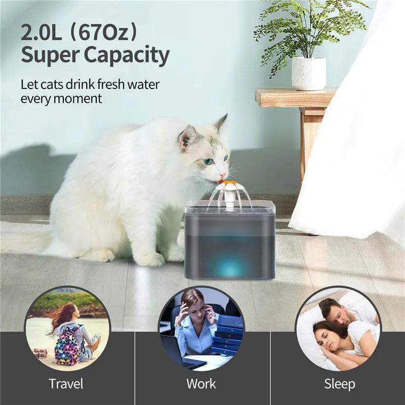 Smart Automatic Pet Feeder & Water Dispenser – 3.5L Food & 2L Water Fountain (WiFi Tuya) - OneSmartZone