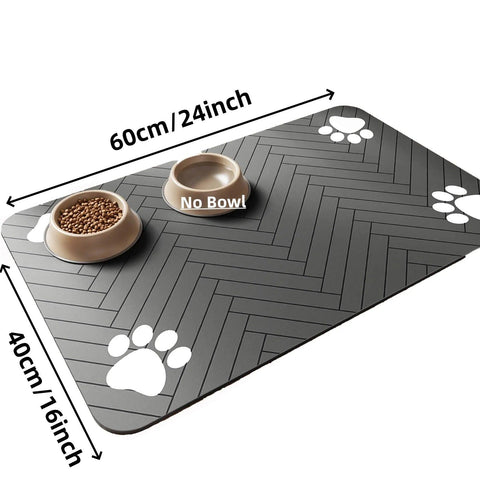 Pet Feeding Mat – Waterproof & Quick-Dry Absorbent Placemat 🐶🐱 - OneSmartZone