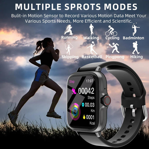 AquaSync™ 1.83'' Waterproof Smartwatch with Call & Health Tracking - OneSmartZone