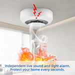 Independent Smoke Detector Sensor for Home & Warehouse Security – Smart Fire Alarm with Replaceable Battery - OneSmartZone