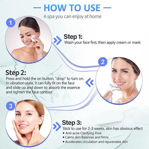 Facial Massager & Neck Beauty Device – Skin Tightening & Lifting Tool for Anti-Aging Care - OneSmartZone