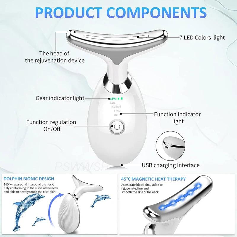 Facial Massager & Neck Beauty Device – Skin Tightening & Lifting Tool for Anti-Aging Care - OneSmartZone