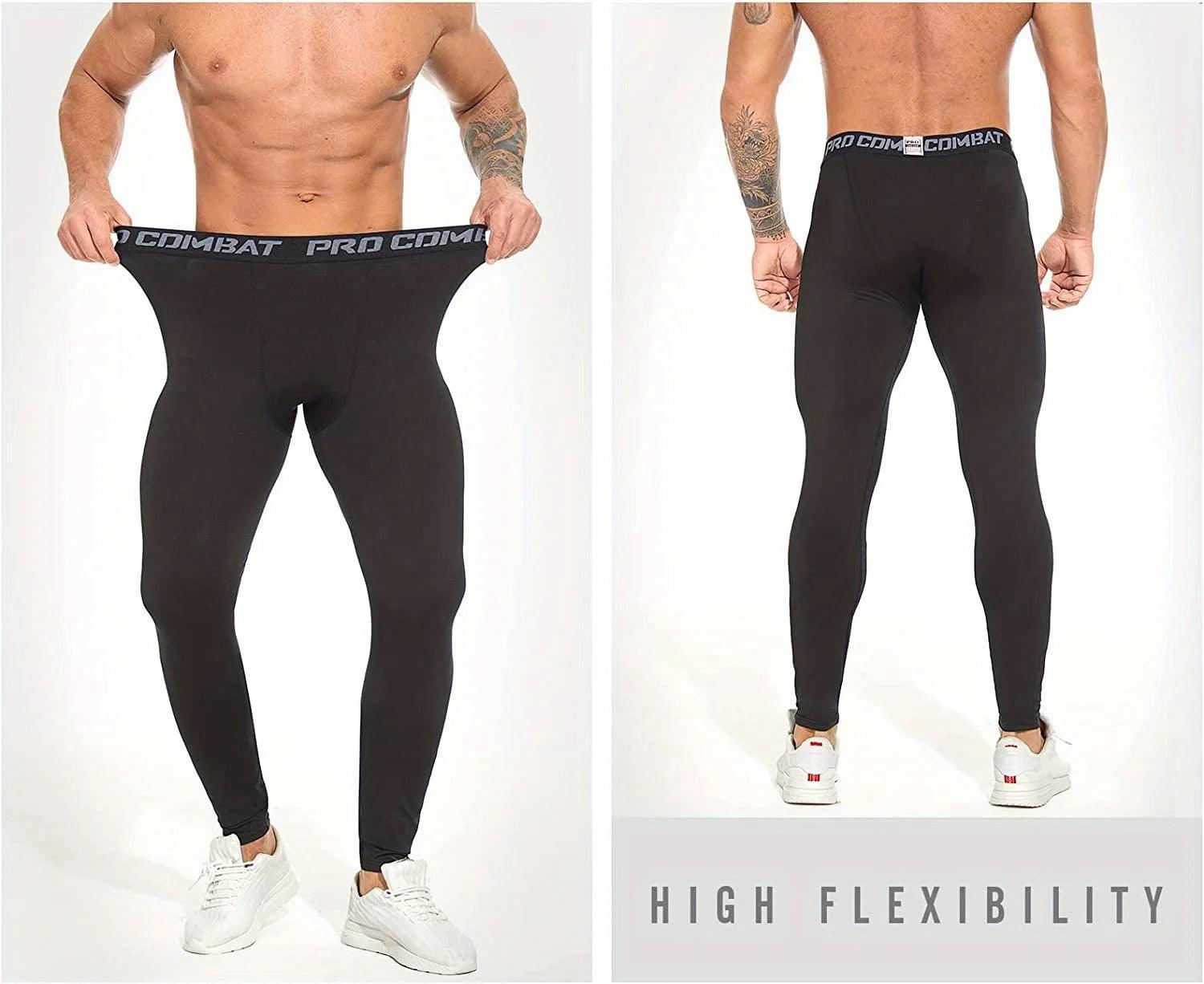 High-Performance Men's Compression Leggings – Optimal Support for Training & Running - OneSmartZone