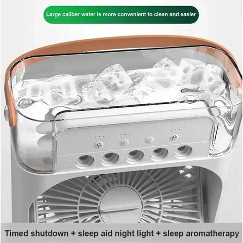 3-in-1 Mini Air Cooler – Portable Fan, Air Conditioner & Humidifier with LED Night Light - OneSmartZone