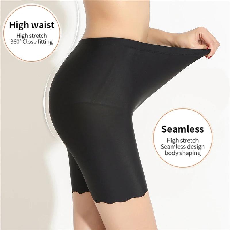 Women's Plus-Size Seamless Anti-Chafing Safety Shorts - OneSmartZone