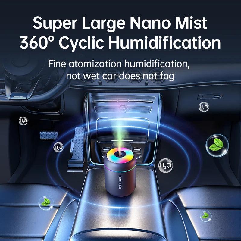 180ML Mini USB Air Humidifier & Aroma Diffuser – Essential Oil Purifier for Home & Car - OneSmartZone