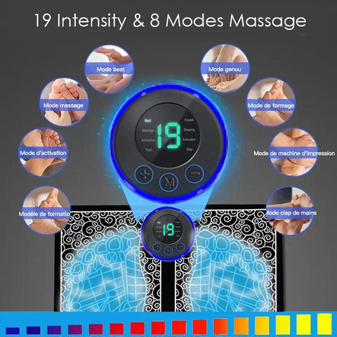 Electric Foot Massager Pad – Muscle Relaxation Trainer for Home & Outdoor Use - OneSmartZone