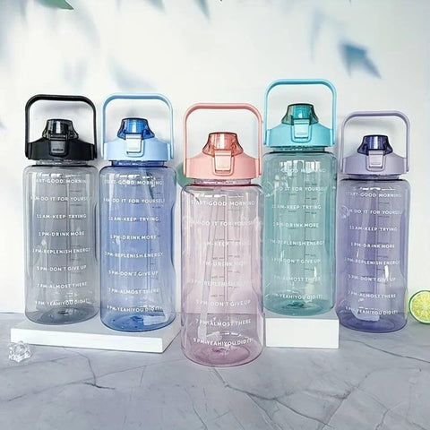 HydroTrack™ – Large Capacity Time-Marked Water Bottle - OneSmartZone