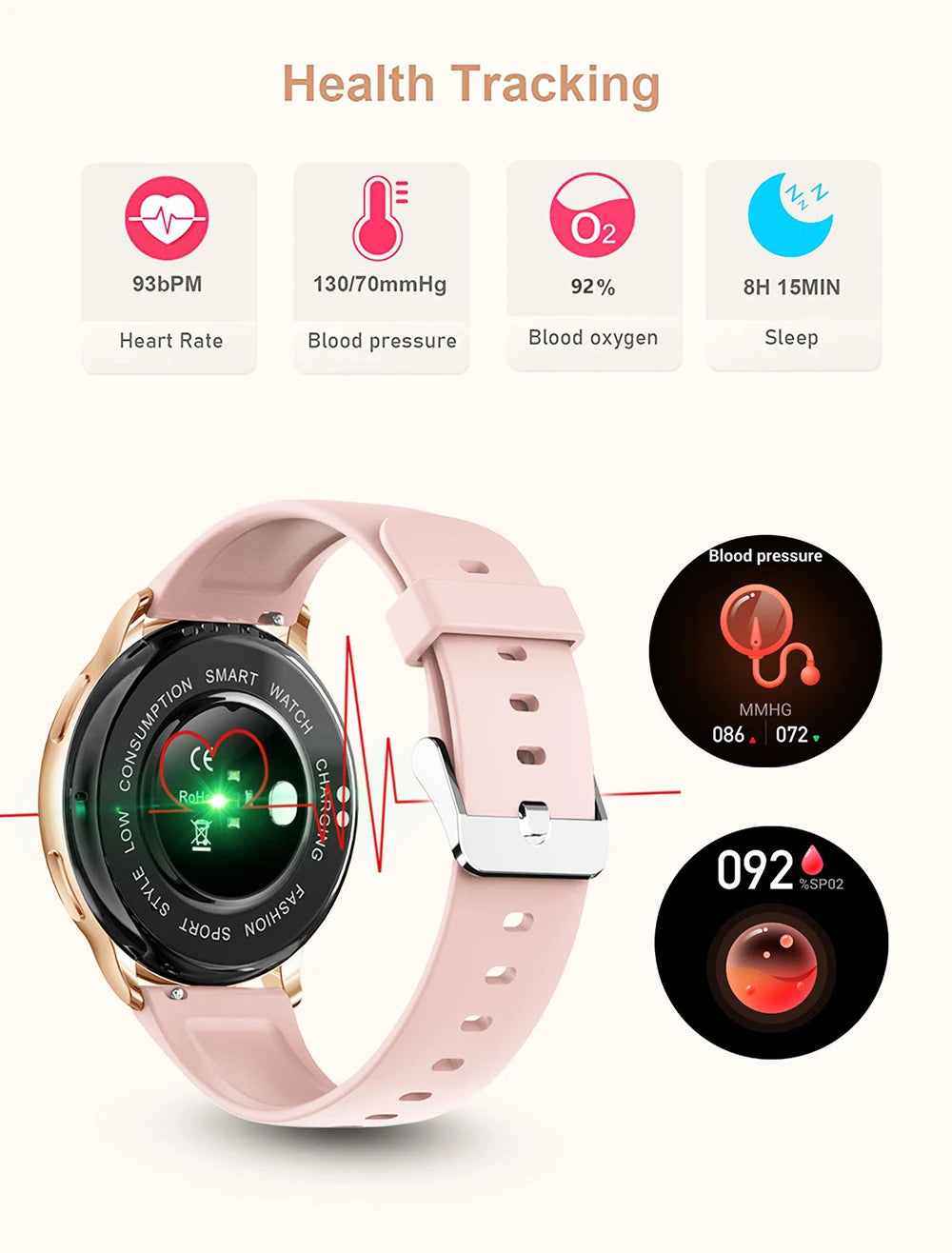 MEVADEN Bluetooth Call Smartwatch – Custom Dial, Fitness Tracker, Heart Rate Monitor for Android & iOS - OneSmartZone