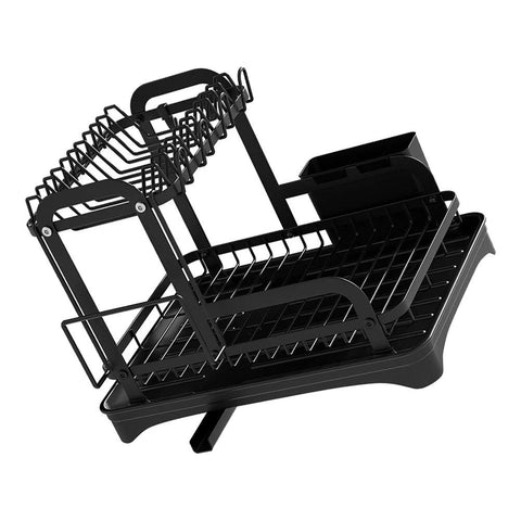 360° Rotating Double-Layer Kitchen Storage & Drying Rack - OneSmartZone