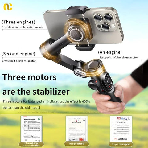 SteadyShot™ XE – 3-Axis Smartphone Gimbal with Fill Light - OneSmartZone