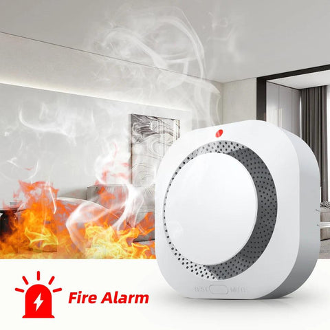 Independent Smoke Detector Sensor for Home & Warehouse Security – Smart Fire Alarm with Replaceable Battery - OneSmartZone