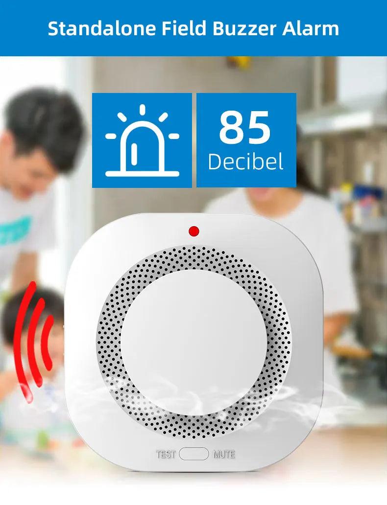 Independent Smoke Detector Sensor for Home & Warehouse Security – Smart Fire Alarm with Replaceable Battery - OneSmartZone