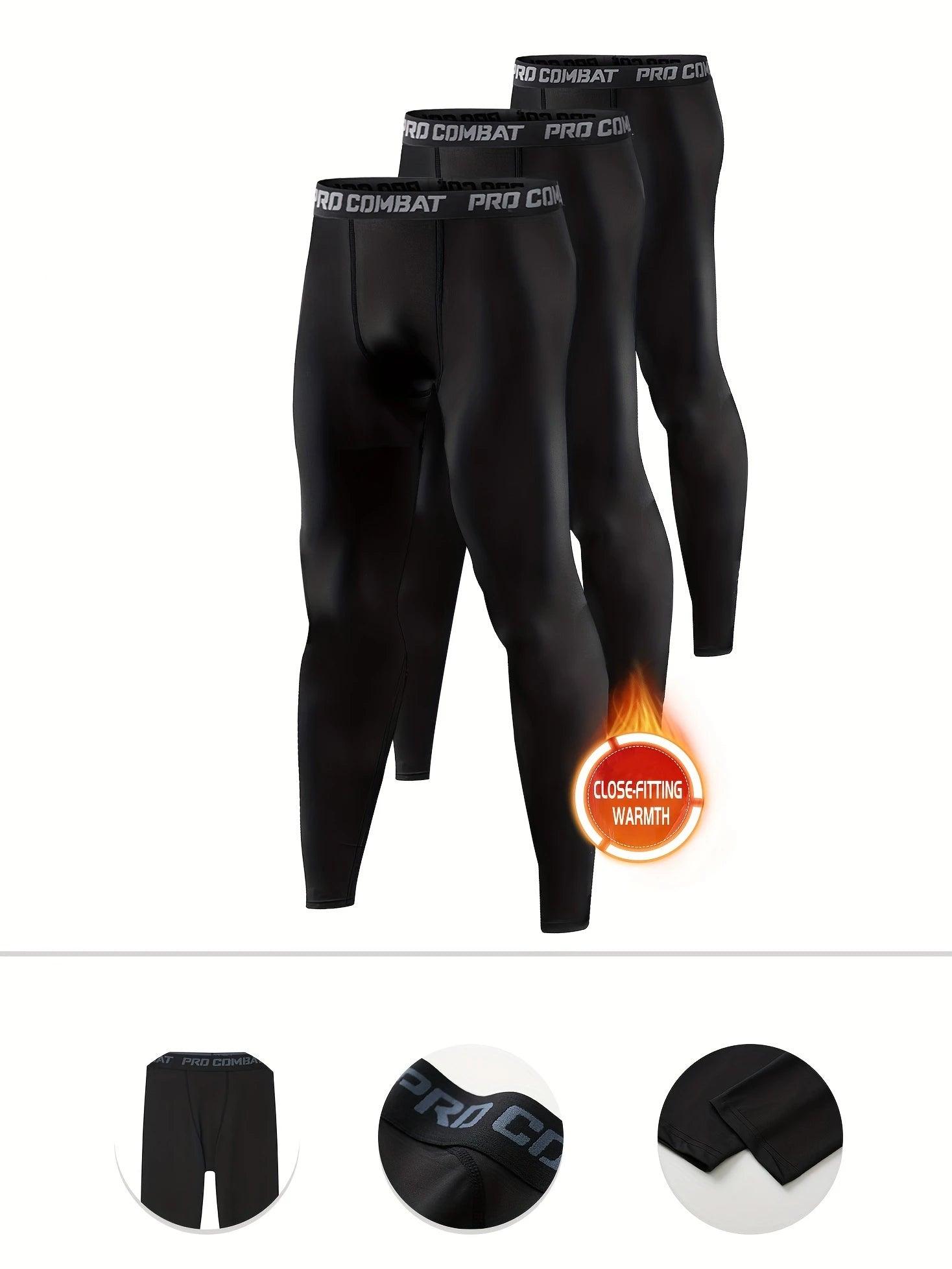 High-Performance Men's Compression Leggings – Optimal Support for Training & Running - OneSmartZone