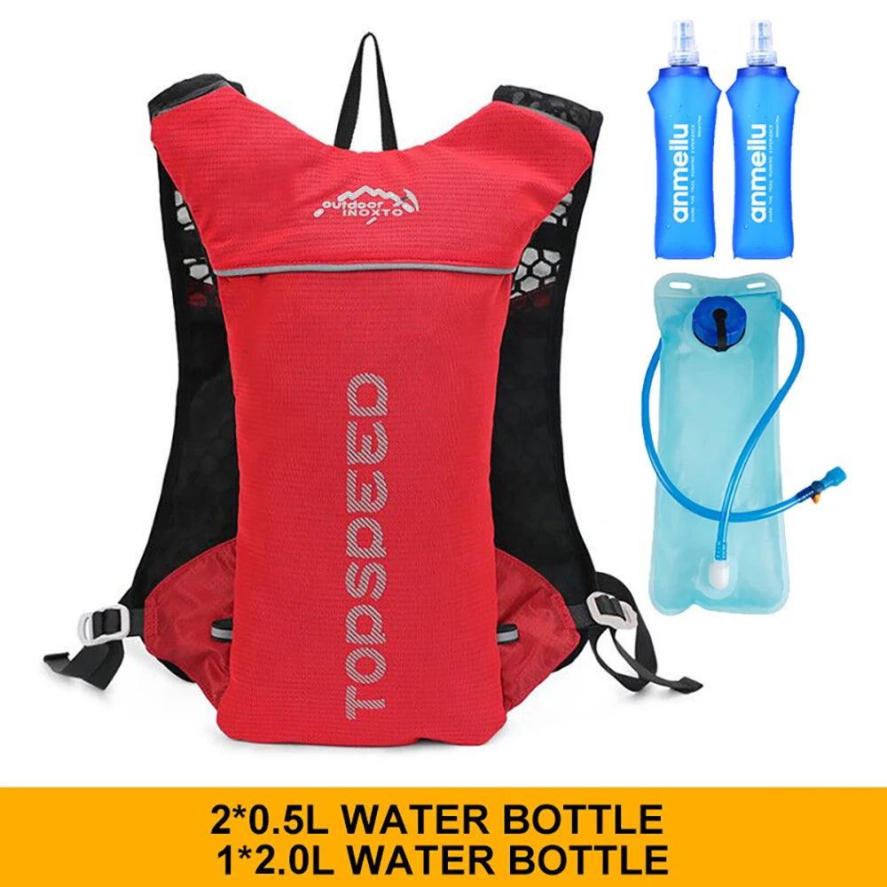 5L Ultralight Hydration Running Vest – Breathable Marathon & Cycling Backpack with 500ML Water Bottle - OneSmartZone