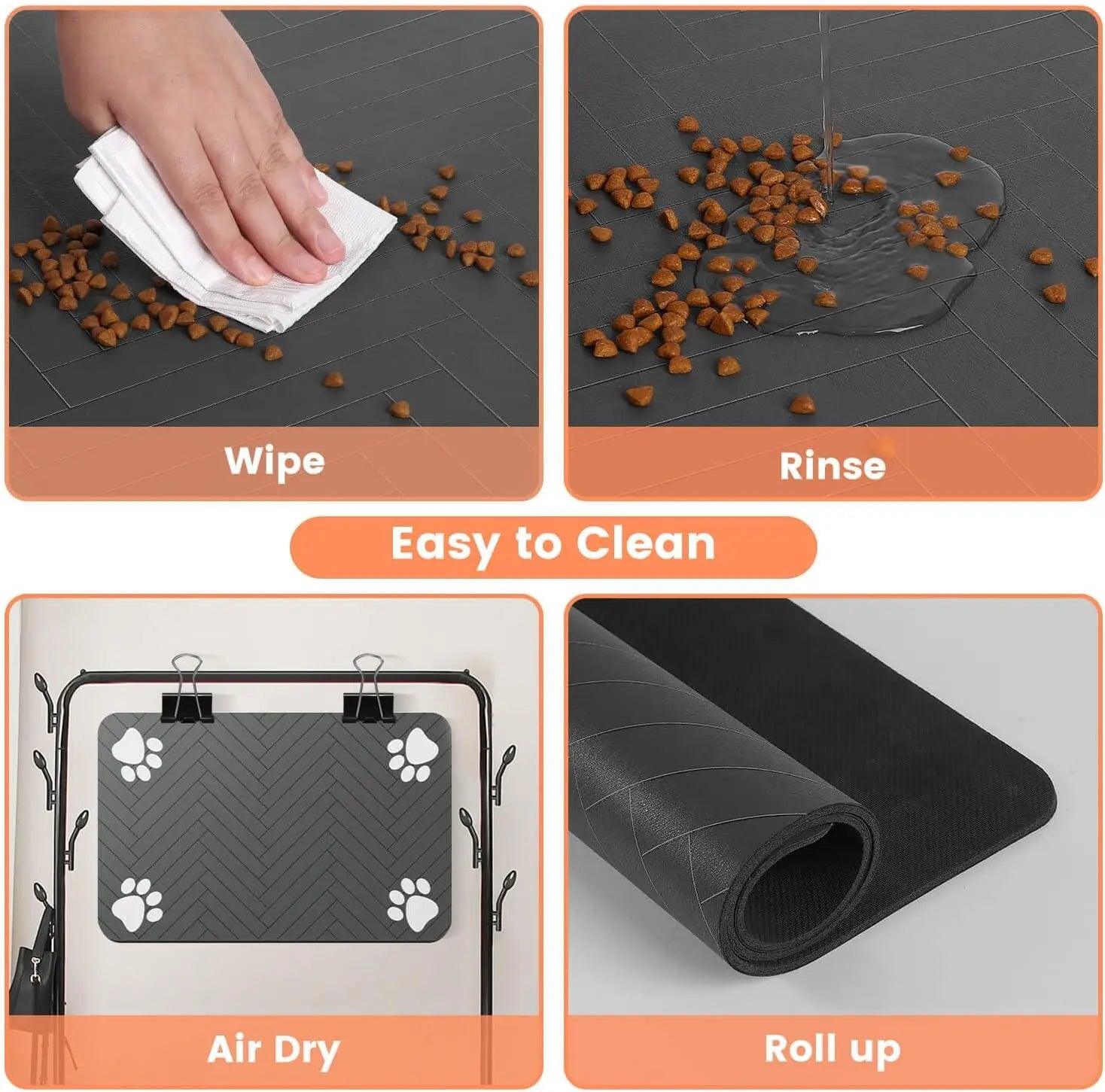 Pet Feeding Mat – Waterproof & Quick-Dry Absorbent Placemat 🐶🐱 - OneSmartZone