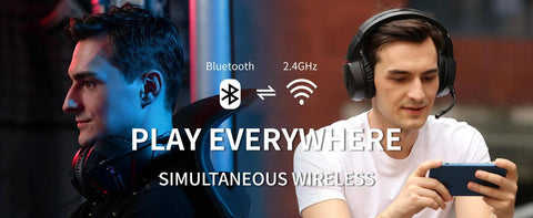 "BINNUNE BW01 Wireless Gaming Headset – Compatible with PC, PS4, PS5, Laptop" - OneSmartZone