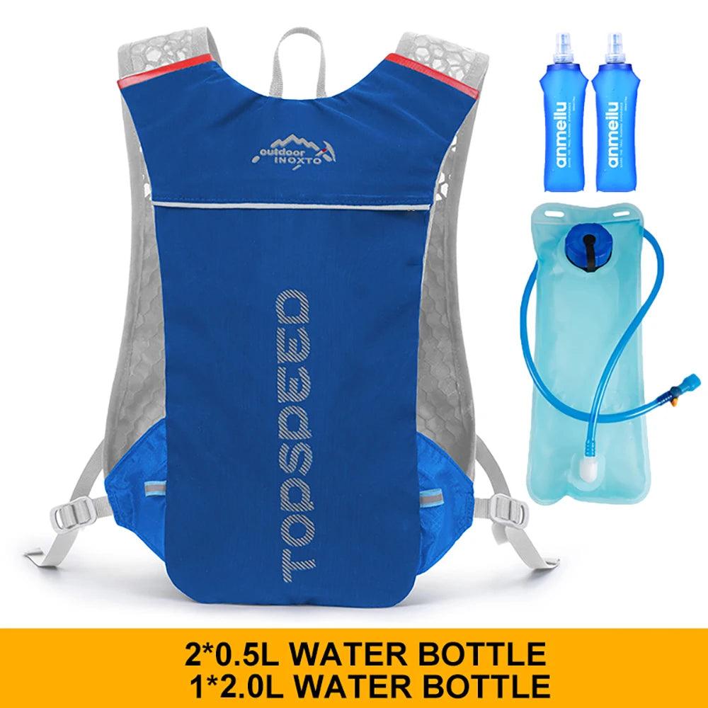 5L Ultralight Hydration Running Vest – Breathable Marathon & Cycling Backpack with 500ML Water Bottle - OneSmartZone