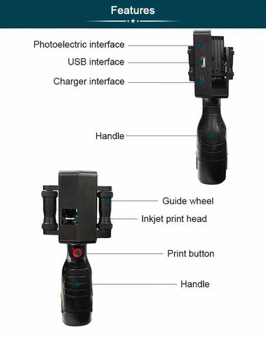 Phezer P17 Handheld Inkjet Printer – Date, Logo & QR Code Labeling - OneSmartZone