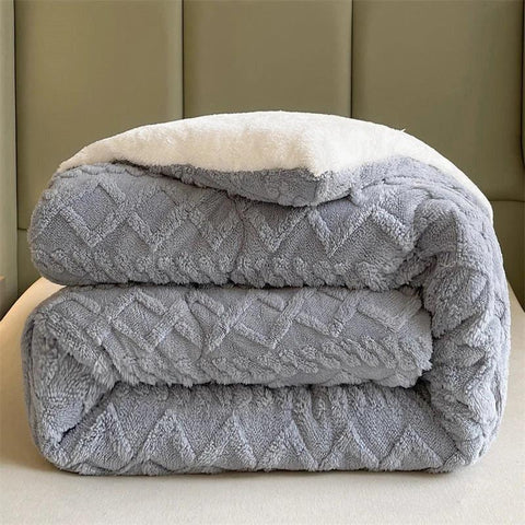 Super Thick Winter Blanket – Artificial Lamb Cashmere Weighted Comforter - OneSmartZone