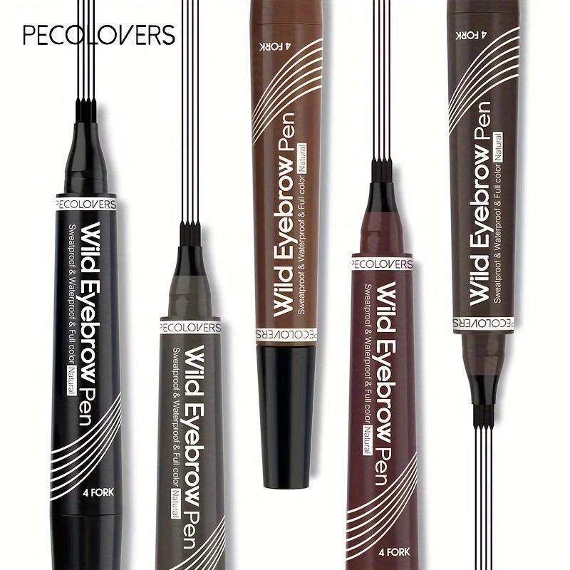 6 Colors Eyebrow Pen - Waterproof 4 Split Tip Eyebrow Tattoo Liquid Pencil - OneSmartZone