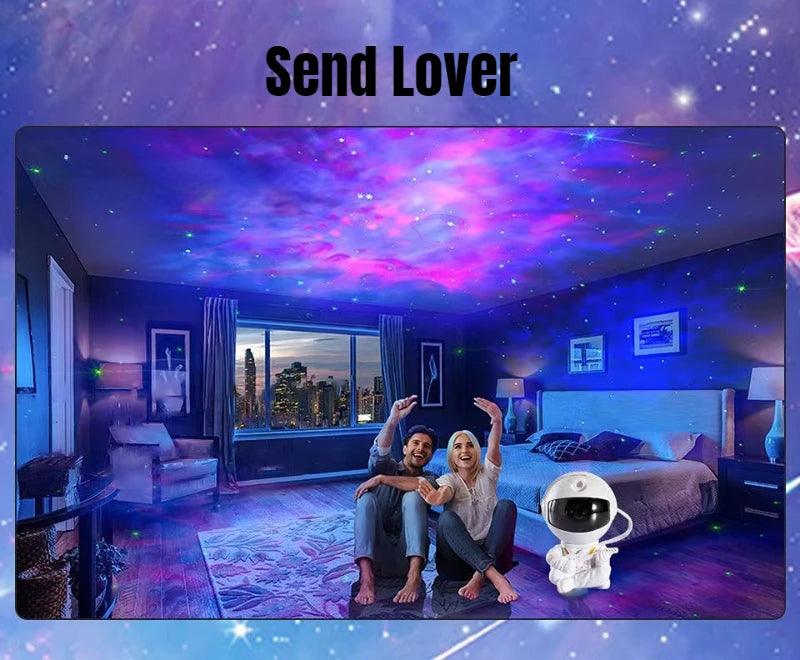 Galaxy Star Projector – Astronaut LED Night Light for Bedroom & Home Décor - OneSmartZone