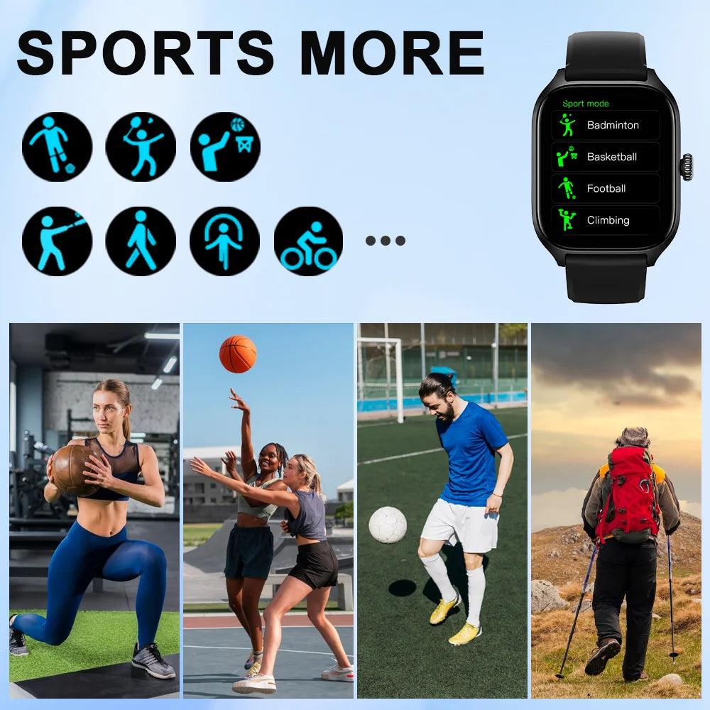 LAXASFIT H9 Smartwatch – Bluetooth Calling, Fitness & Health Tracker - OneSmartZone