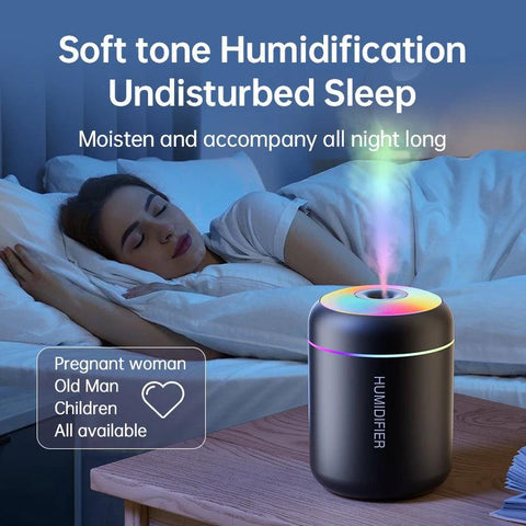 180ML Mini USB Air Humidifier & Aroma Diffuser – Essential Oil Purifier for Home & Car - OneSmartZone