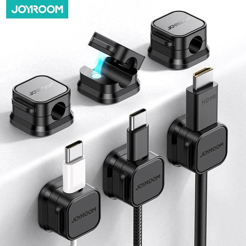 Joyroom Magnetic Cable Organizer – Adjustable Cord Holder for Desk & Wire Management - OneSmartZone