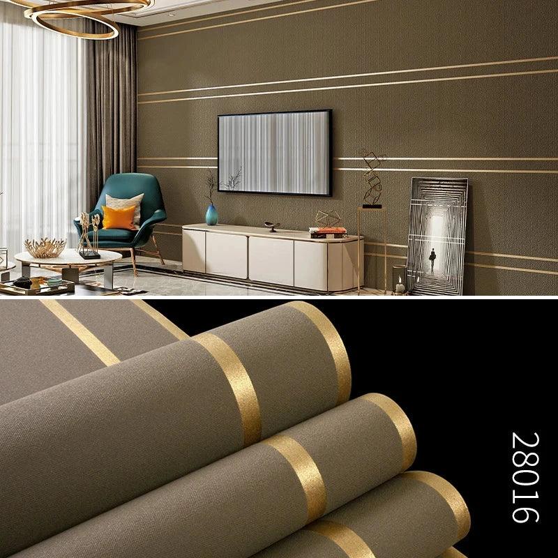 3D Striped Wallpaper – Modern Decor - OneSmartZone