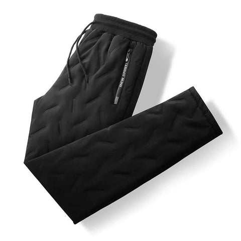 Winter Down Cotton Pants – Men’s Casual Waterproof Jogger Outdoor Cold-Proof Ski Pants (Up to 7XL) - OneSmartZone