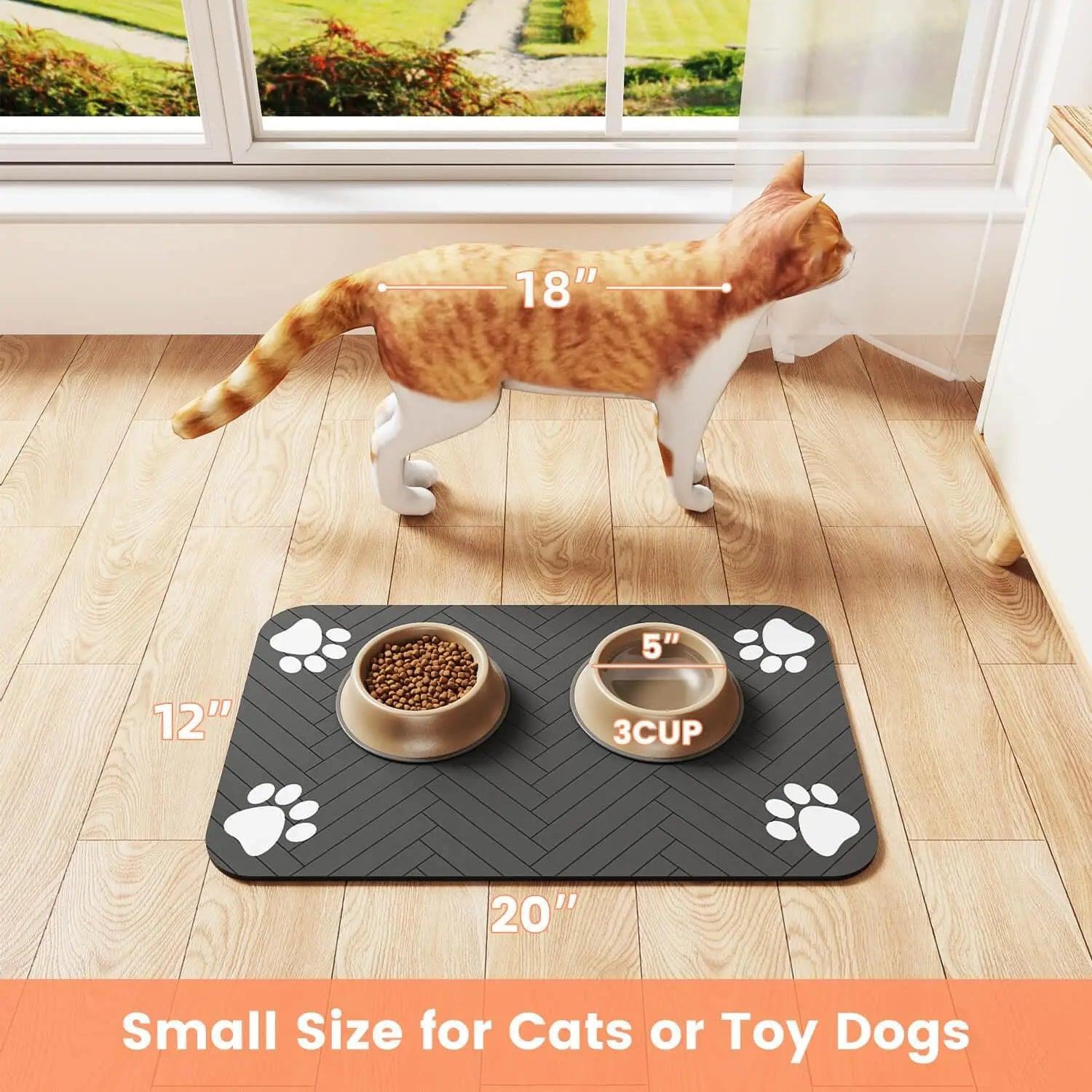 Pet Feeding Mat – Waterproof & Quick-Dry Absorbent Placemat 🐶🐱 - OneSmartZone