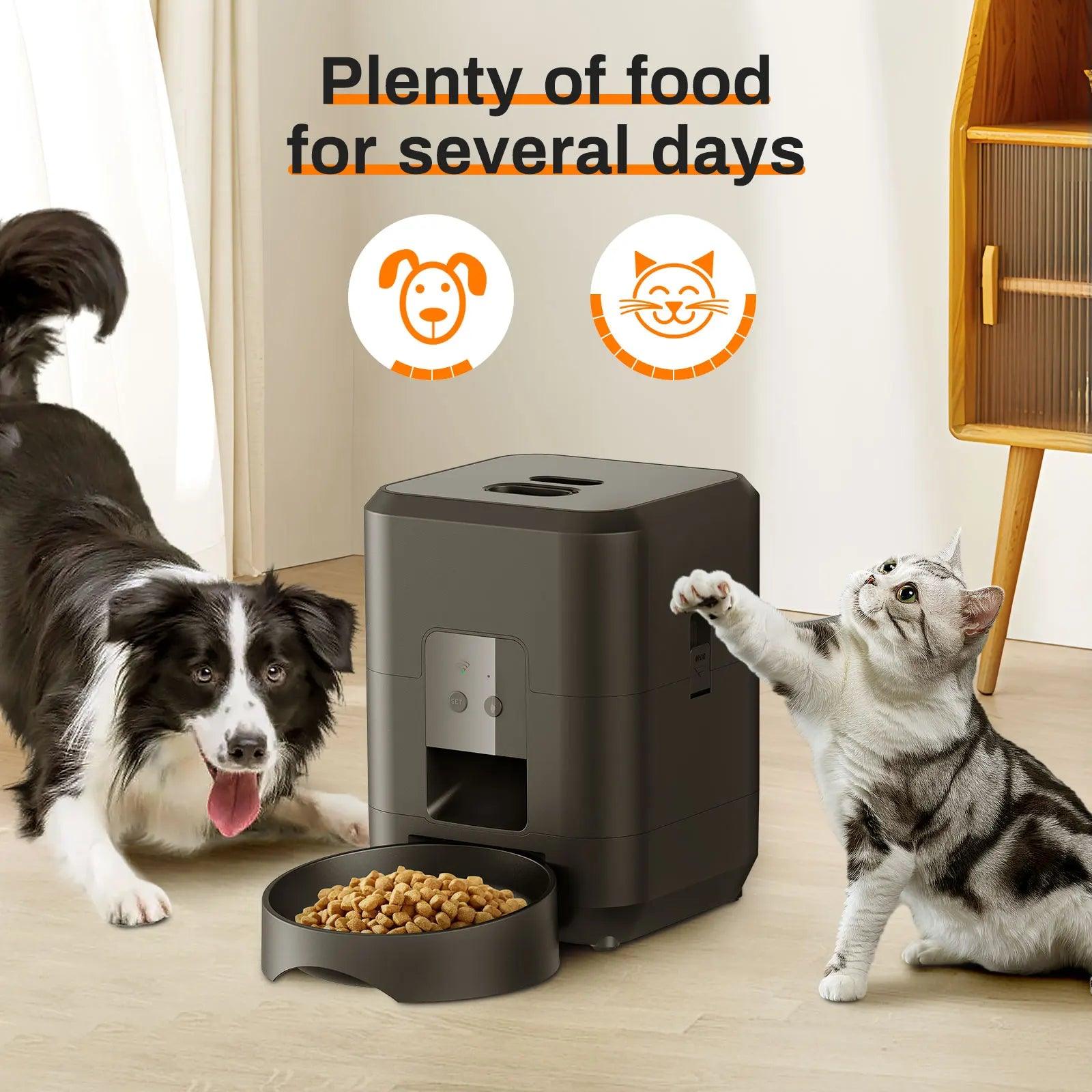 Smart Automatic Pet Feeder & Water Dispenser – 3.5L Food & 2L Water Fountain (WiFi Tuya) - OneSmartZone